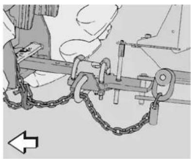 KUBOTA RA2577 - Chaîne de sécurité - 1