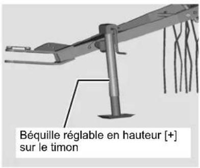 KUBOTA RA2071T - Béquille régiable en hauteur [+] - 1