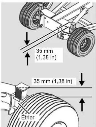 KUBOTA RA2071T - Réglage des roues support [+] - 1