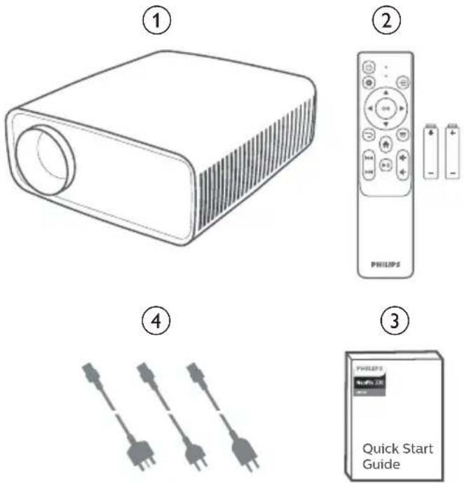 PHILIPS NeoPix 330 NPX330 - Contenu de la boîte - 1