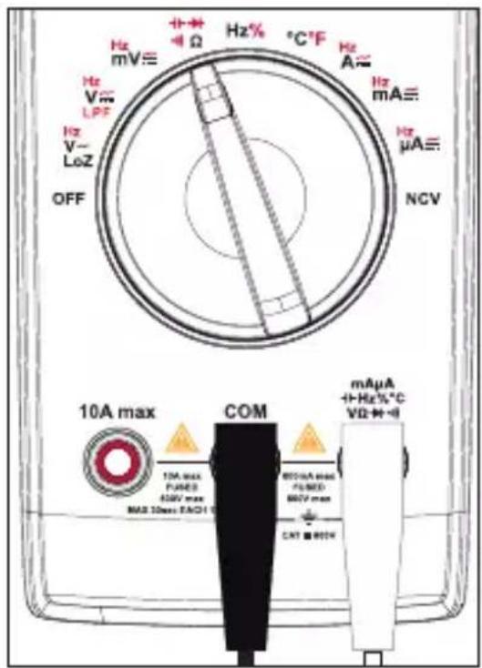 VOLTCRAFT VC191 - f) Diodentest (▶+ - 4