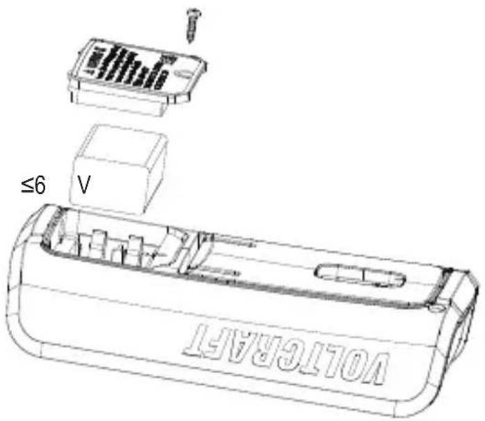 VOLTCRAFT VC191 - Insert / replace batteries - 3
