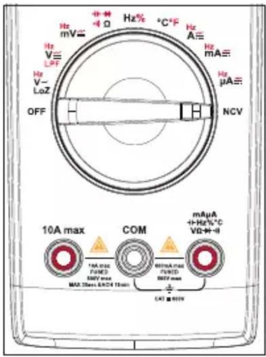 VOLTCRAFT VC191 - k) Non-contact AC voltage test "NCV" - 2