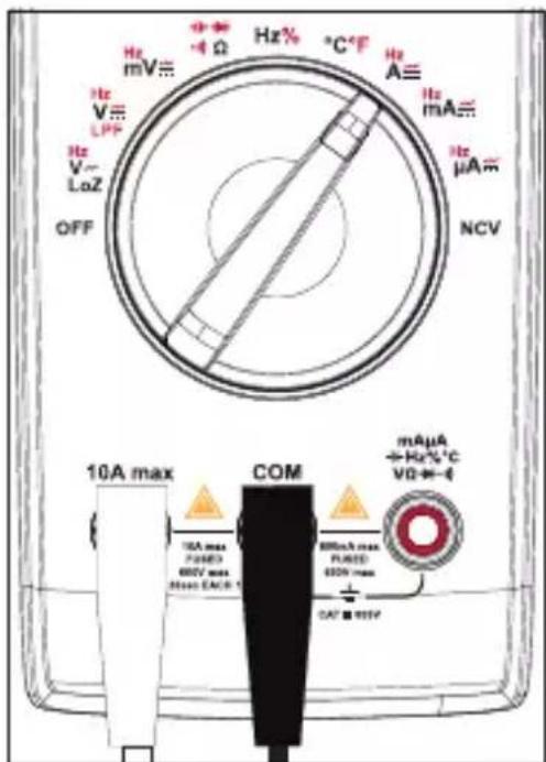 VOLTCRAFT VC191 - This measuring function is suitable for measuring mains current. - 2