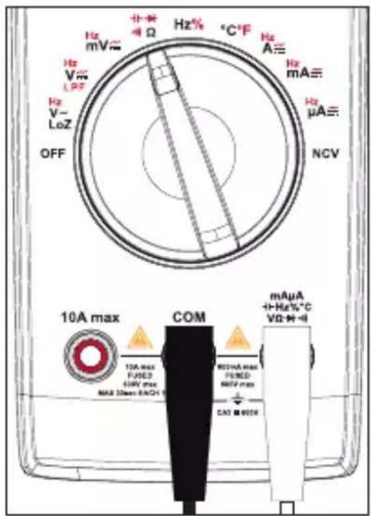 VOLTCRAFT VC191 - d) Weerstandsmeting (Ω) - 3