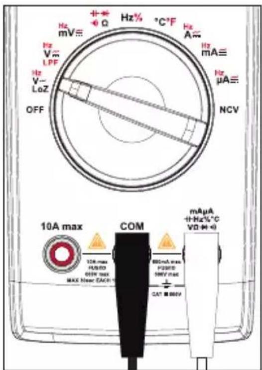VOLTCRAFT VC191 - c) Mesure de la tension alternative LoZ - 2