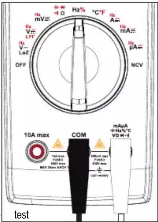 VOLTCRAFT VC191 - This measuring function is not suitable for measuring mains current! - 2