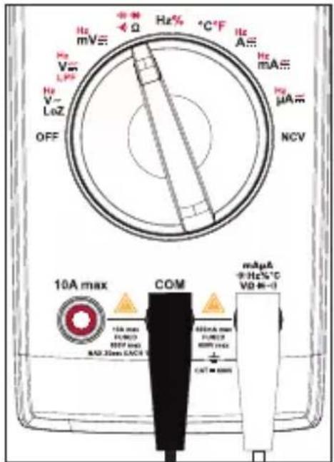 VOLTCRAFT VC191 - d) Mesure de la résistance (Ω) - 3