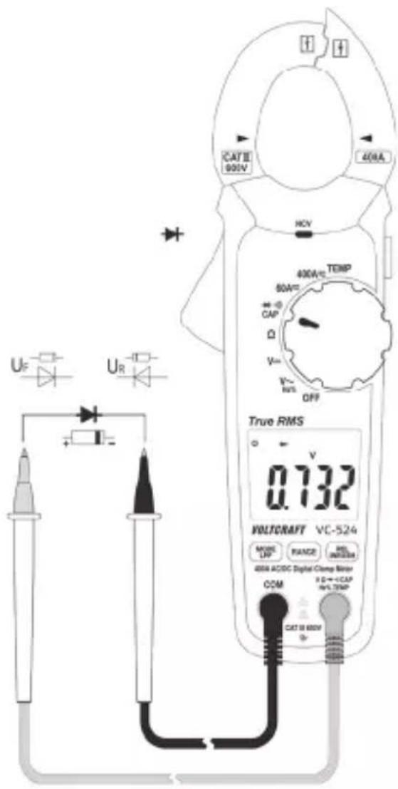 VOLTCRAFT VC-524 - Test de diodes - 2