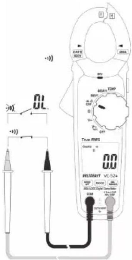 VOLTCRAFT VC-524 - Continuiteitstest - 2