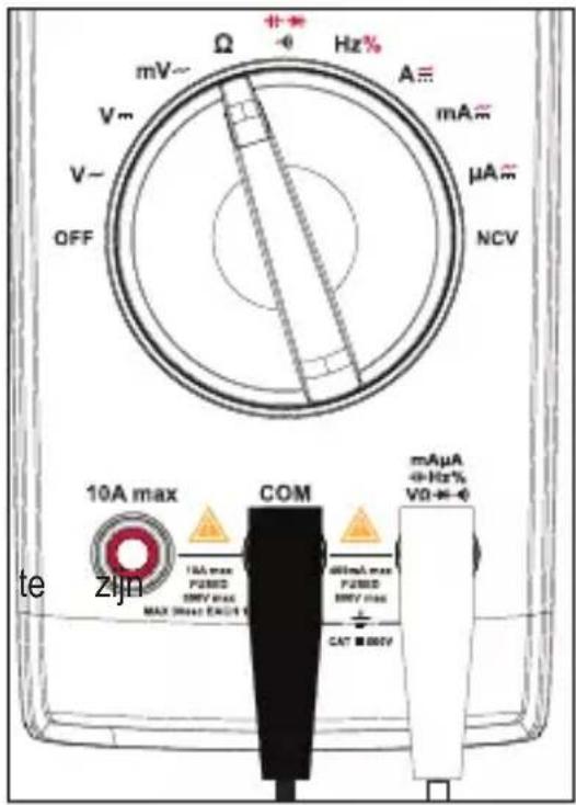 VOLTCRAFT VC171 - c) Weerstandsmeting (Ω) - 3
