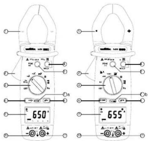 METRIX MX 655 - Description of front and rear - 1