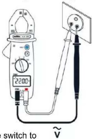 METRIX MX 350 - Measuring AC voltage - 1