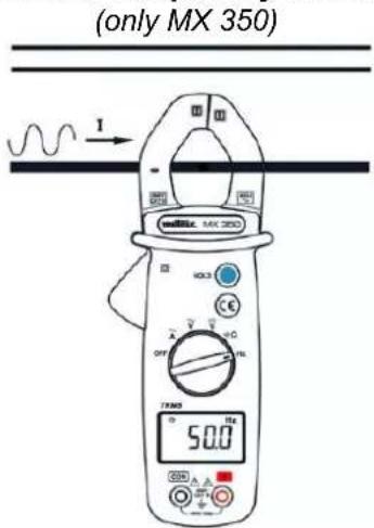 METRIX MX 350 - Check of frequency in current mode - 1