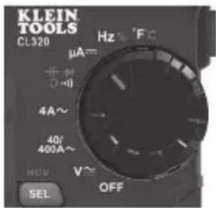 Klein Tools CL320 - COURANT C.C. EN μA (INFÉRIEUR À 200 μA) - 2