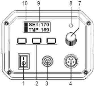Toolcraft ST-80D - Bedienelemente Basisstation - 1