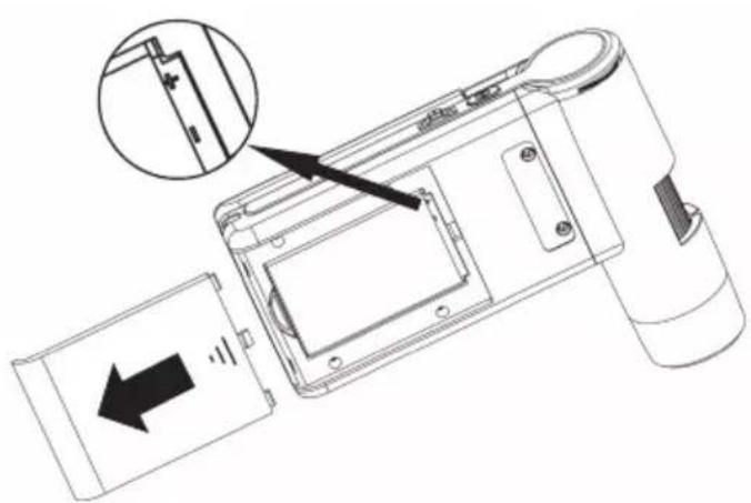 Toolcraft DigiMicro Mobile - a) Insertion de la pile - 1