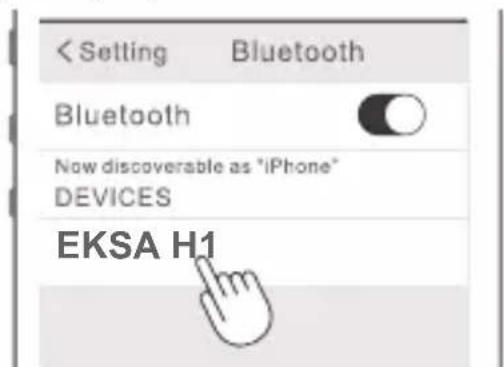EKSA H1 - Bluetooth Pairing - 2