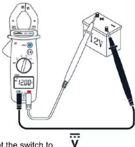 METRIX MX 355 - Measuring DC voltage - 1