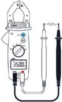 METRIX MX 355 - Measuring resistance - 1