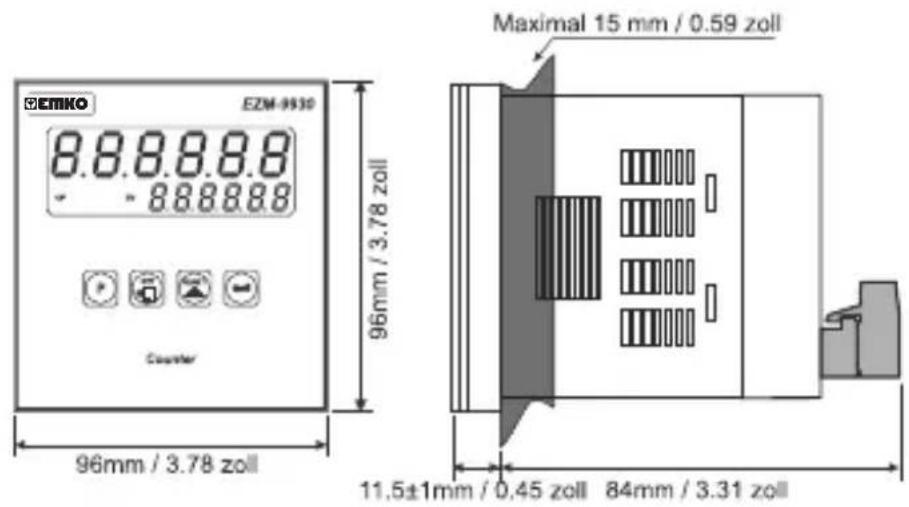 Emko EZM-9930 - Fronttafel: - 8