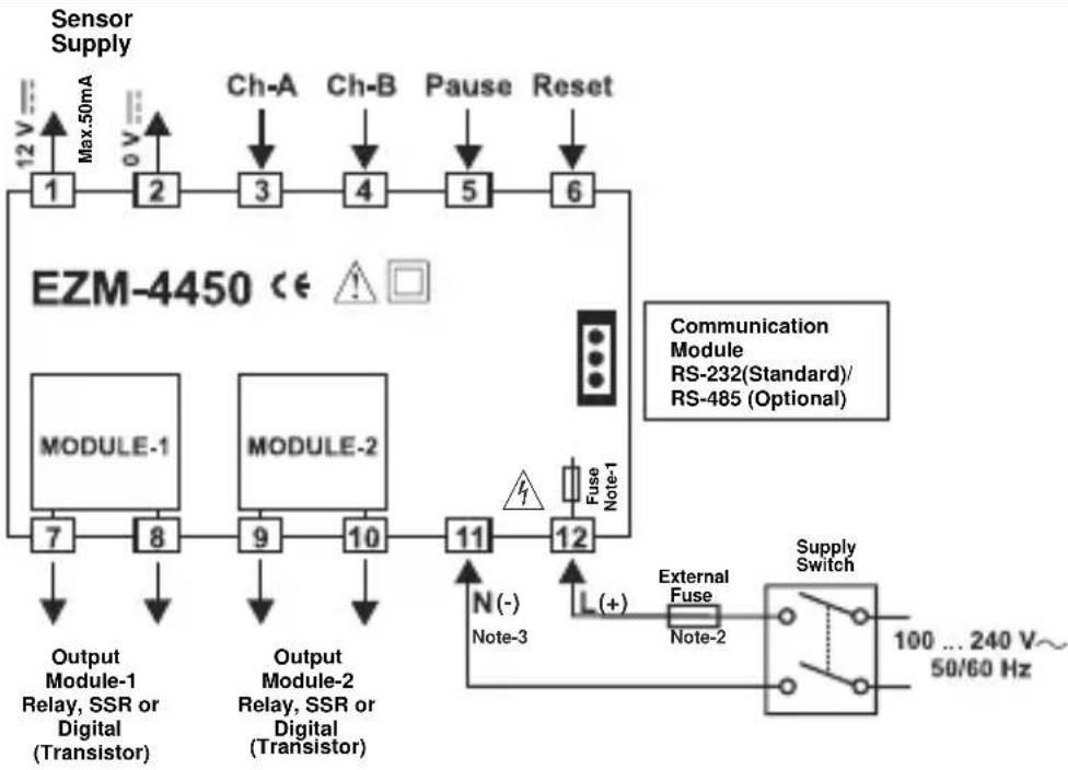 Emko ESM-7750 - Electrical Wirings - 1