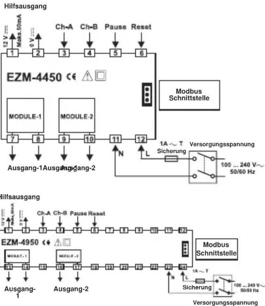Emko ESM-7750 - Elektrische Anschlüsse - 1