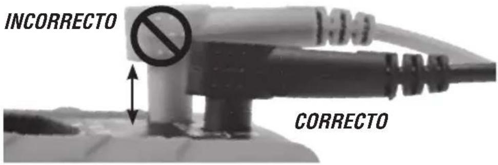 Klein Tools MM300 - CONEXIÓN DE LOS CABLES DE PRUEBA - 1