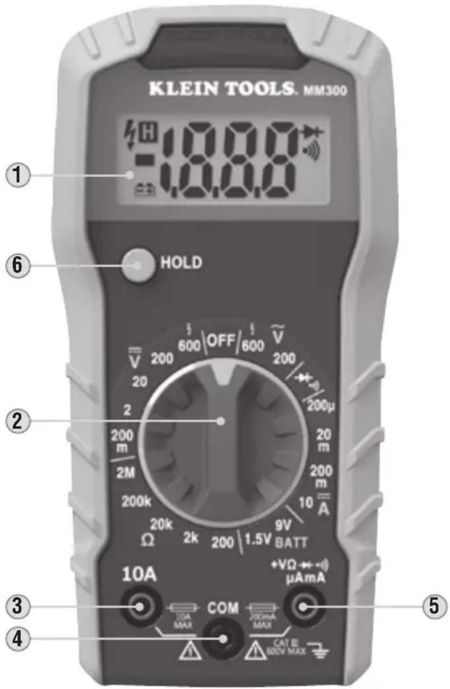 Klein Tools MM300 - SÍMBOLOS DE LA PANTALLA LCD - 6
