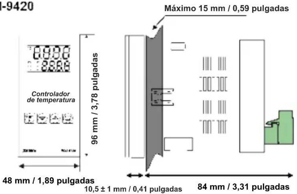 Emko ESM-7720 - Encastre del panel: - 12