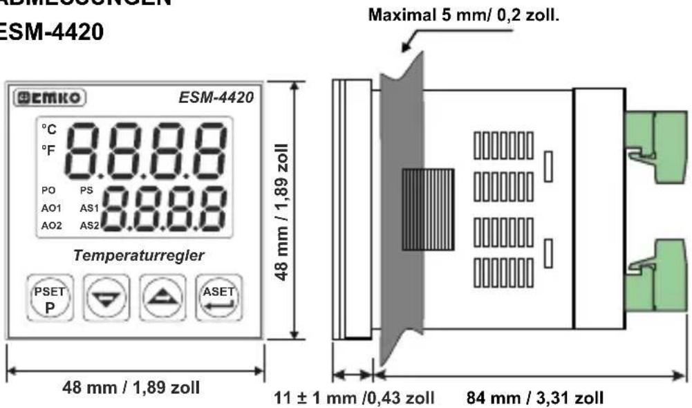 Emko ESM-7720 - Schutzklassen und Physikalische Eingenschaften - 4