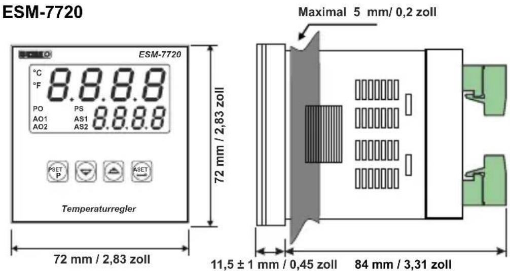 Emko ESM-7720 - Schutzklassen und Physikalische Eingenschaften - 5