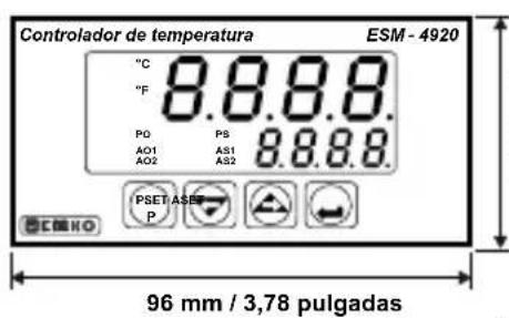 Emko ESM-4920 - Encastre del panel: - 8