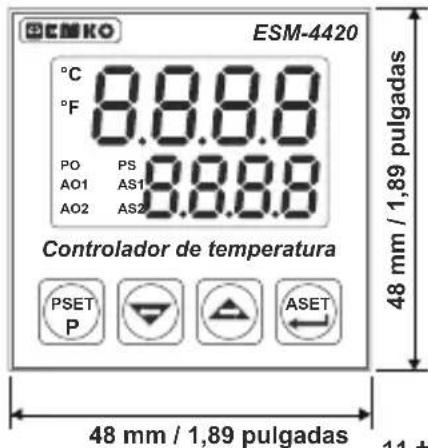 Emko ESM-4920 - Encastre del panel: - 6