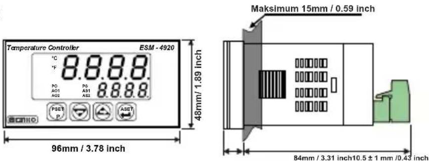 Emko ESM-4920 - Dimension - 2