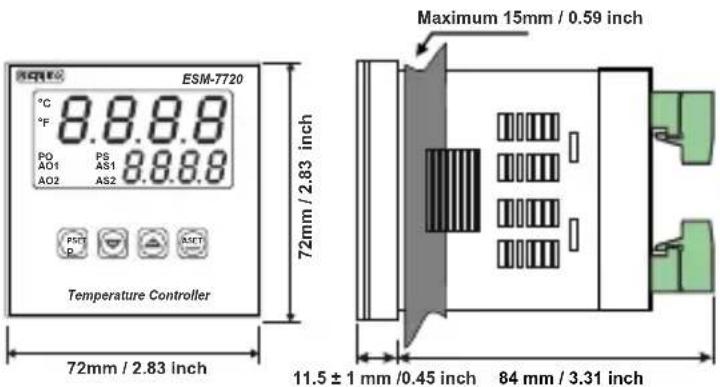 Emko ESM-4920 - Dimension - 3