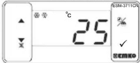 Emko ESM-3711-CN - Cambiar y guardar el valor establecido de temperatura - 3