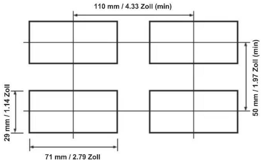 Emko ESM-3711-CN - Ausschnitt in der Schalttafel - 1