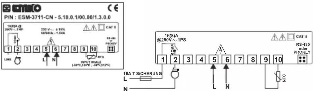 Emko ESM-3711-CN - 230V\~ANSCHLUSSSCHEMA - 1