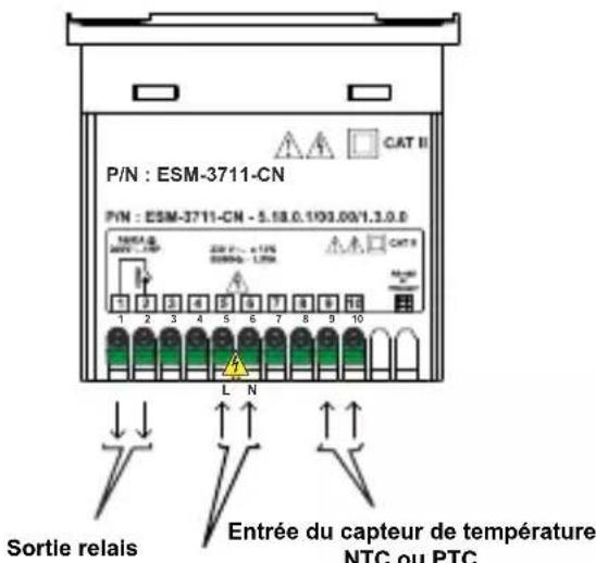 Emko ESM-3711-CN - Schéma de câblage électrique - 1