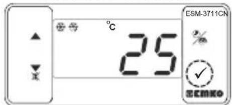Emko ESM-3711-CN - Changing and Saving Temperature Set Value - 1
