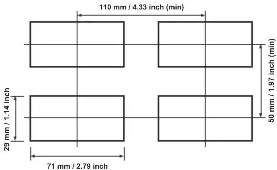 Emko ESM-3711-CN - Panel Cut-Out - 1