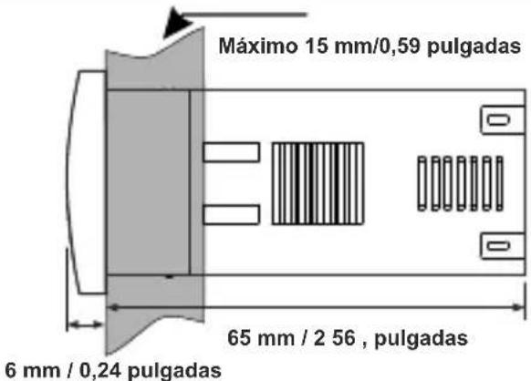 Emko ESM-3711-CN - Vista frontal y Dimensiones del Controlador de refrigeración ESM-3711-CN - 2