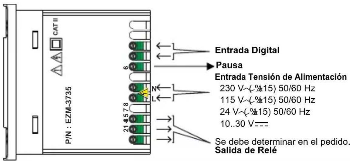 Emko EZM-3735 - Diagrama de cableado eléctrico - 1
