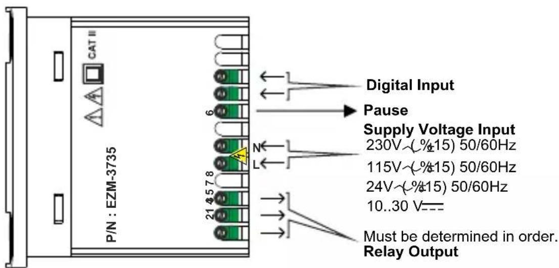 Emko EZM-3735 - Electrical Wiring Diagram - 1