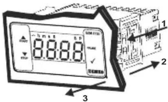 Emko EZM-3735 - Ausbauen aus der Tafel - 1