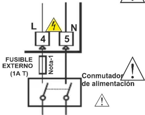 Emko EZM-3735 - Conexión de la entrada de la tensión de alimentación del dispositivo - 2