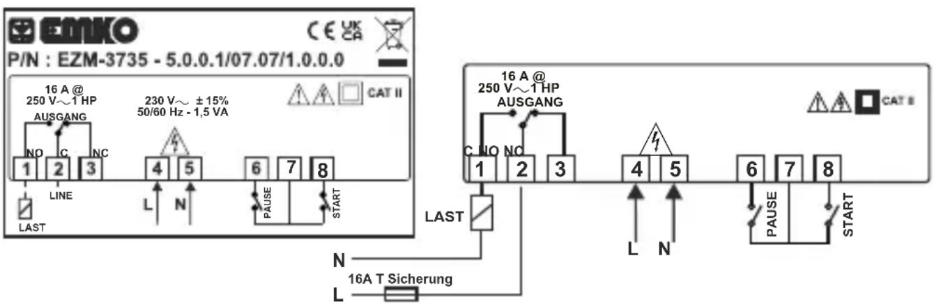 Emko EZM-3735 - V\~ VERBINDUNGSSCHEMA - 1