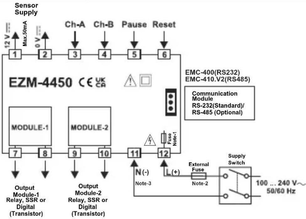 Emko EZM-4450 - Electrical Wirings - 1