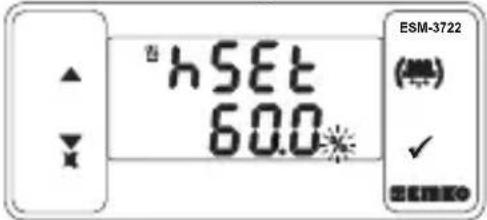 Emko ESM-3722 - Modification et enregistrement de la valeur de consigne pour la température et l'humidité - 5